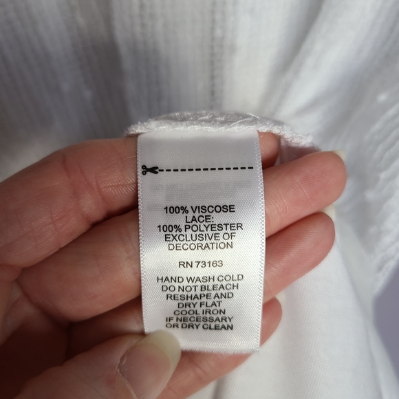 Cupio White High Low Dress with Lace And Sheer Detail - Picture 10 of 10